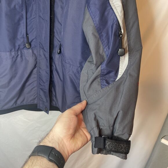 Columbia Womens Blue Challenge Series Core Full Zip Drawstring Ski Jacket Size S - Picture 6 of 8